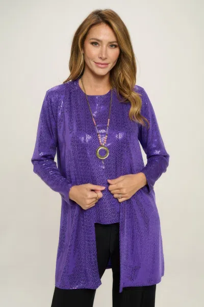 Truedames Bns Trance Long Sleeve Jacket In Purple