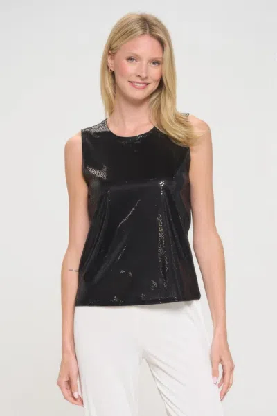Truedames Bns Trence Contrast Tank Top In Black