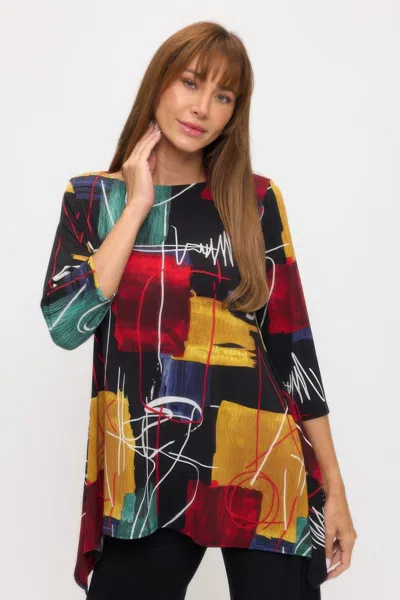 Truedames Boat Neckline Tunic In Multi