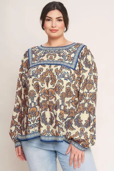 Truedames Boheme Meadow Woven Top In Multi