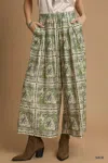 Truedames Bohemian Print Pants With Pockets In Multi