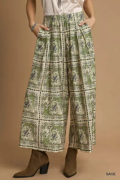 Truedames Bohemian Print Pants With Pockets In Multi