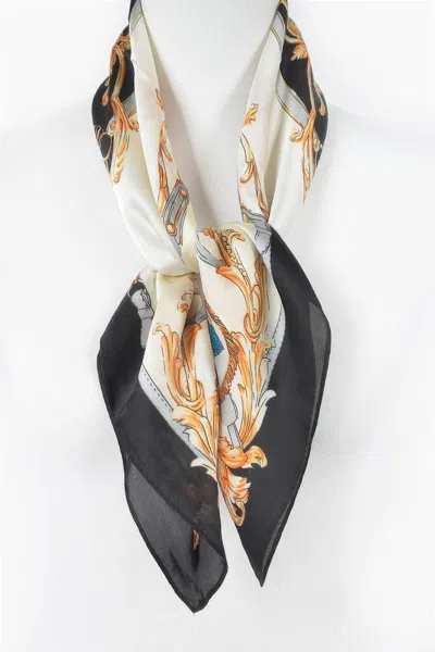 Truedames Bold Mix Print Bandana Scarf In Black