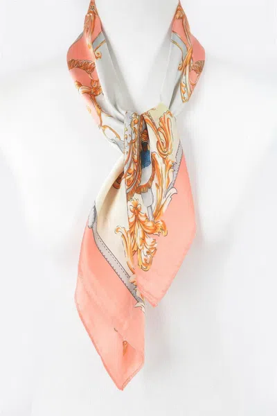 Truedames Bold Mix Print Bandana Scarf In Pink