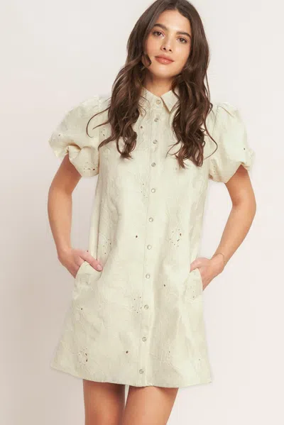 Truedames Breathable Weave Woven Mini Dress In White