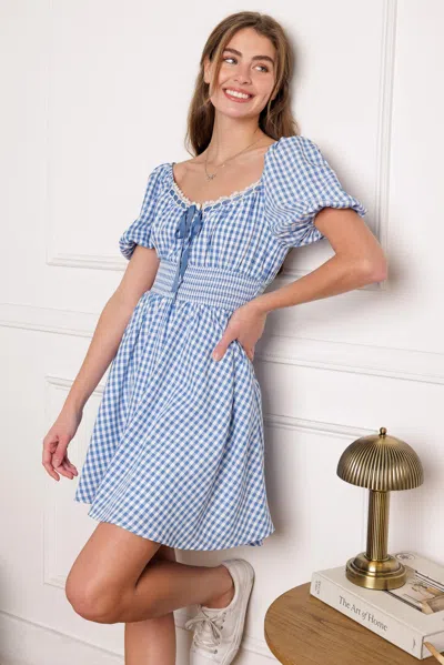 Truedames Breeze Through Paradise Woven Mini Dress In White