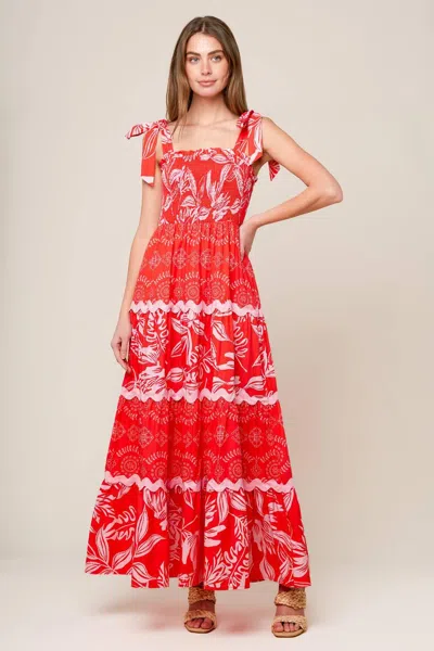 Truedames Brighter Days Woven Maxi Dress In Multi