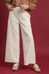 Truedames Cable Knit Textured Wide Leg Pants In White