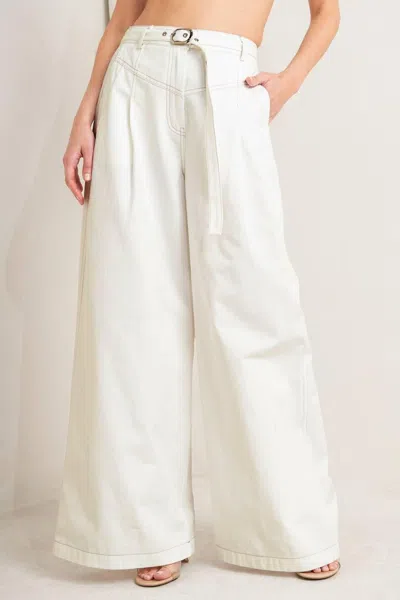 Truedames Canvas Drift Twill Pants In White