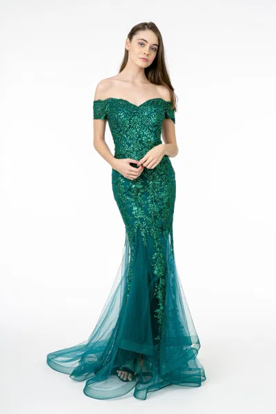 Truedames Carper Mermaid Dress In Green