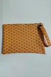 Truedames Carry Your Love Plaid Wristlet In Orange