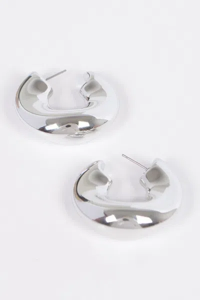 Truedames Ccb Ear Cuff Earring In Silver