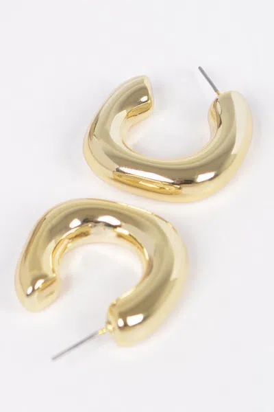 Truedames Ccb Hoop Earring In Gold
