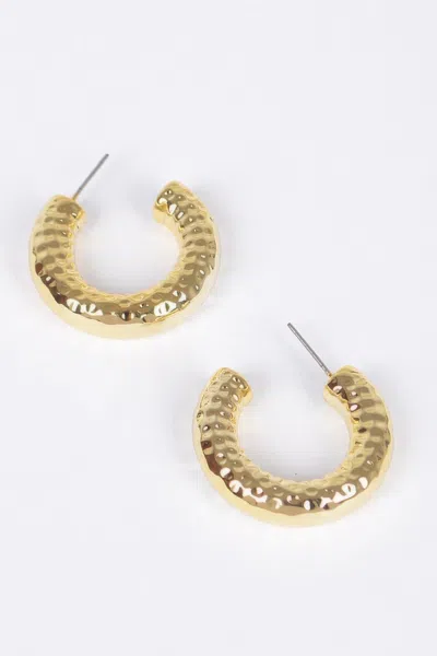 Truedames Ccb Hoop Earring In Gold