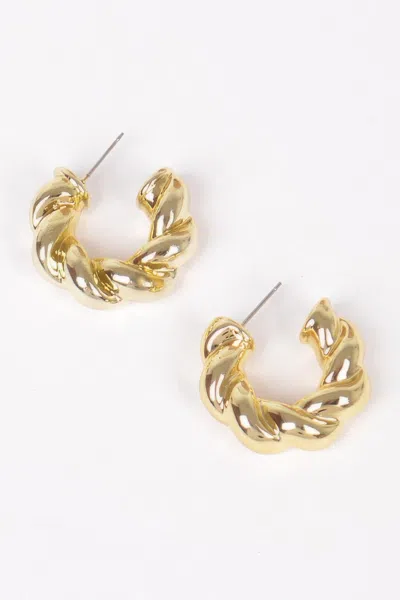 Truedames Ccb Hoop Earring In Gold