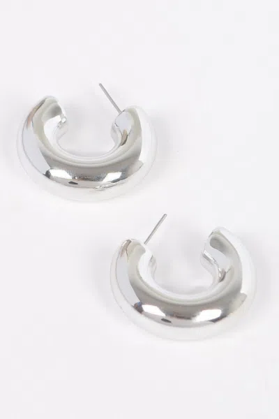 Truedames Ccb Hoop Earring In Silver