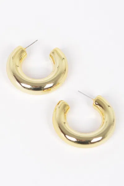 Truedames Ccb Mini Hoop Earring In Gold