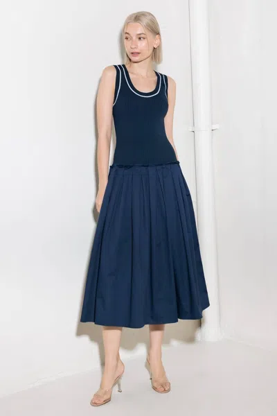 Truedames Celebrate Everyday Navy Dress In Blue