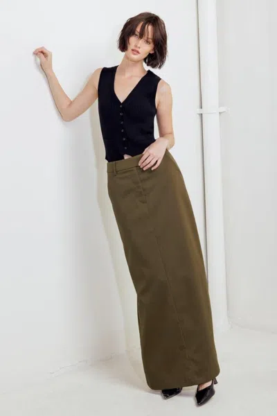 Truedames Celebration Time Woven Skirt In Brown