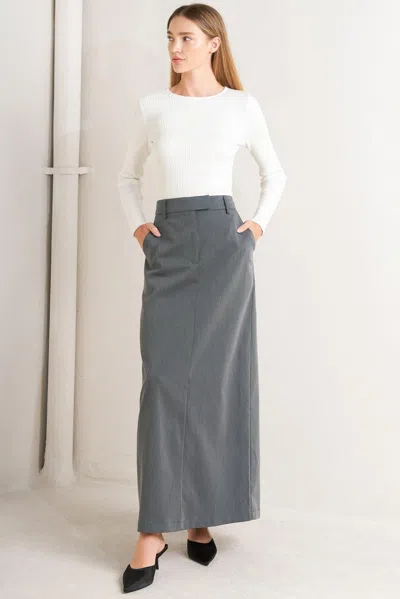 Truedames Celebration Time Woven Skirt In Grey
