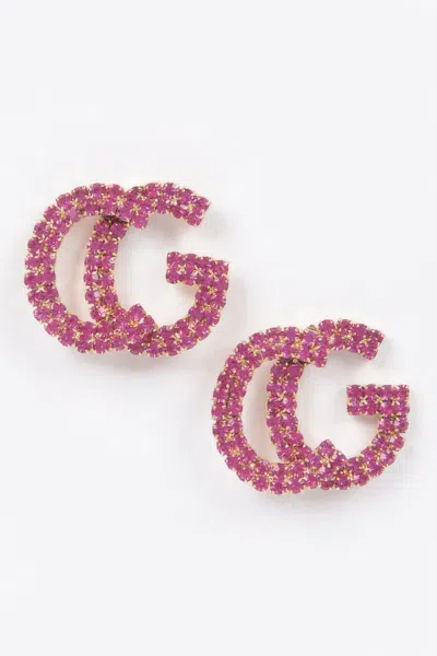 Truedames Cg Rhinestone Button Earring In Multi