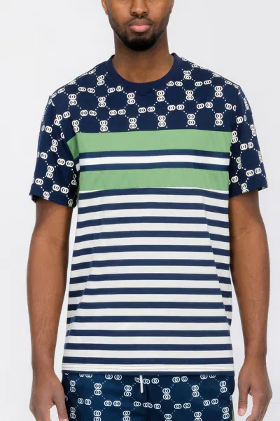 Truedames Chain Link Print Short Sleeve Tshirt In Multi