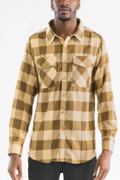 Truedames Checkered Long Sleeve Flannel Shirt In Multi