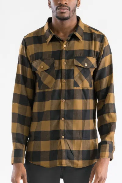 Truedames Checkered Long Sleeve Flannel Shirt In White