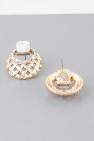 Truedames Chic Form Earrings In Gold