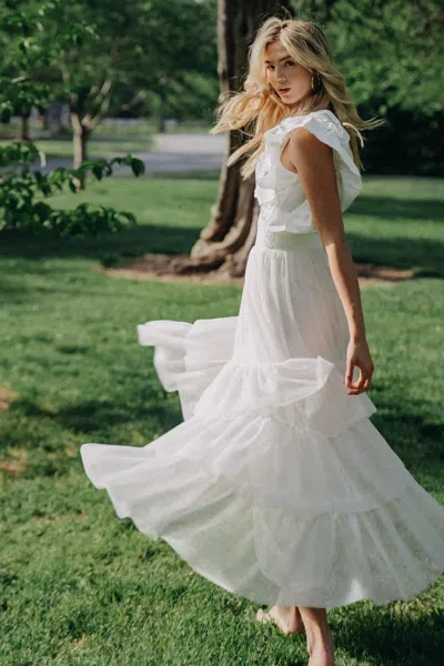 Truedames Chic Purpose Tulle Skirt In Sand