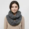 Truedames Chunky Cozy Knit Infinity Scarf In Gray