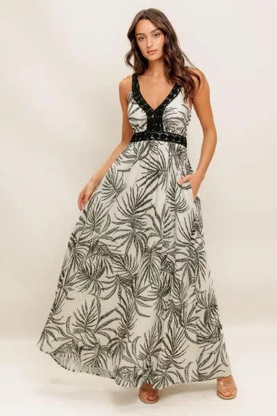 Truedames Coastline Whisper Woven Maxi Dress In Black