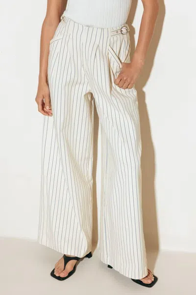 Truedames Coffee Run Striped Woven Pants In Multi