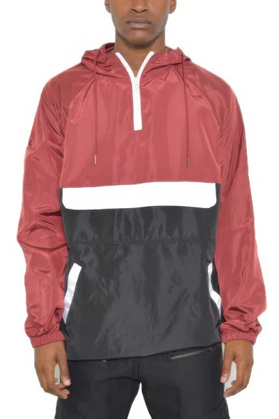 Truedames Color Block Anorak Jacket Pullover Windbreaker In Pink