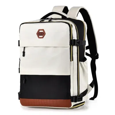 Truedames Color Block Multi-pockets Backpack Bag In Sand