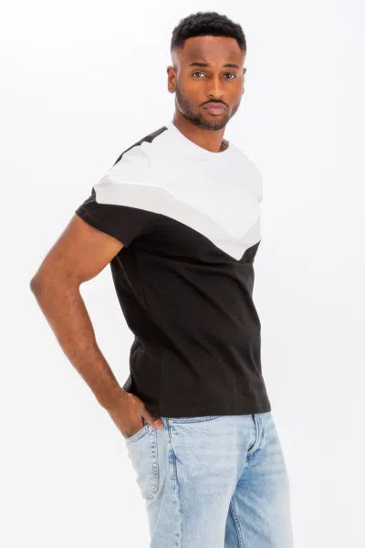 Truedames Color Block Tshirt In Black