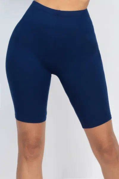 Truedames Comfort Stretch High-waisted Bike Shorts In Blue