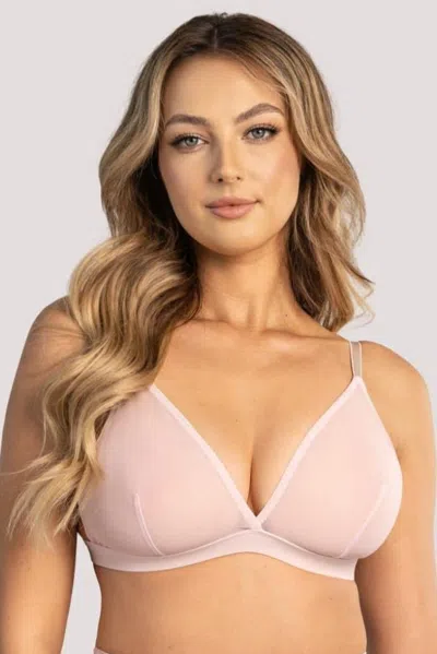 Truedames Comfortable Plunge Bralette In Pink