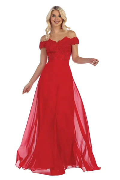 Truedames Corset Off The Shoulder Prom Dress In Multi