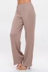 Truedames Cotton Acetate Flared Pants In Gray