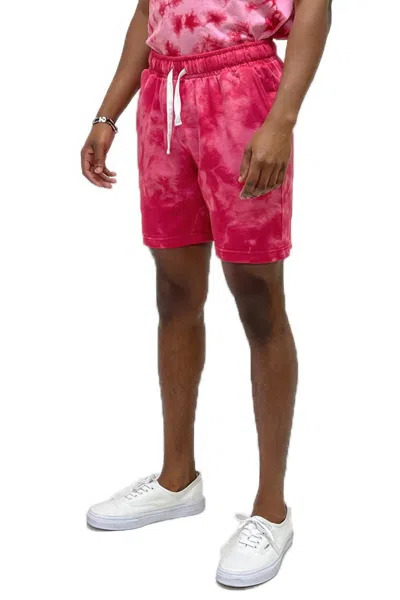 Truedames Cotton Crush Dyed Shorts In Pink