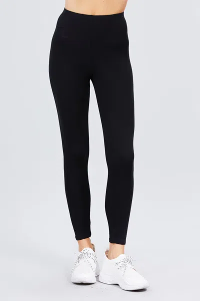 Truedames Cotton Spandex Leggings In Black