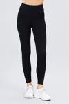 Truedames Cotton Spandex Leggings In Black