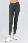 Truedames Cotton Spandex Leggings In Gray