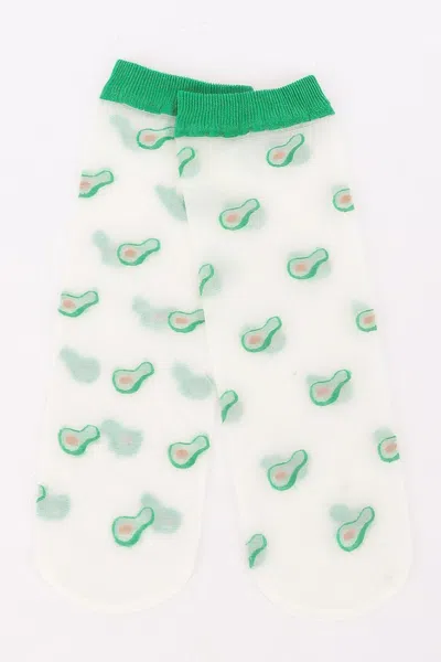 Truedames Cotton Stretch Socks In Green