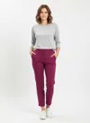 Truedames Counterparts Pull On Solid Pants In Purple