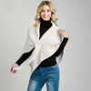 Truedames Cozy Soft Solid Shoulder Wrap Shawl Poncho In White