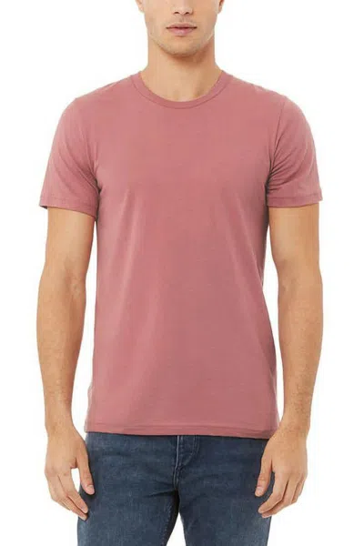 Truedames Crew Neck Tee Modern Fit Unisex Jersey T-shirt In Pink