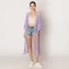 Truedames Crochet Cardigan In Purple