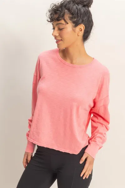 Truedames Cross Detail Open Back Long-sleeve Top In Multi